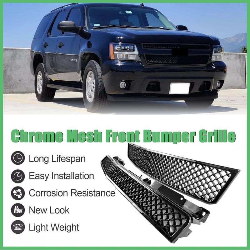 MATMACRO Mesh Front Bumper Grille for Chevy Tahoe, Suburban, Avalanche (2007-2014) - Image 5