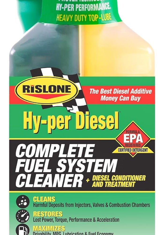 Rislone Hy-per Diesel Complete Fuel System Cleaner - 16.9 oz - Image 1