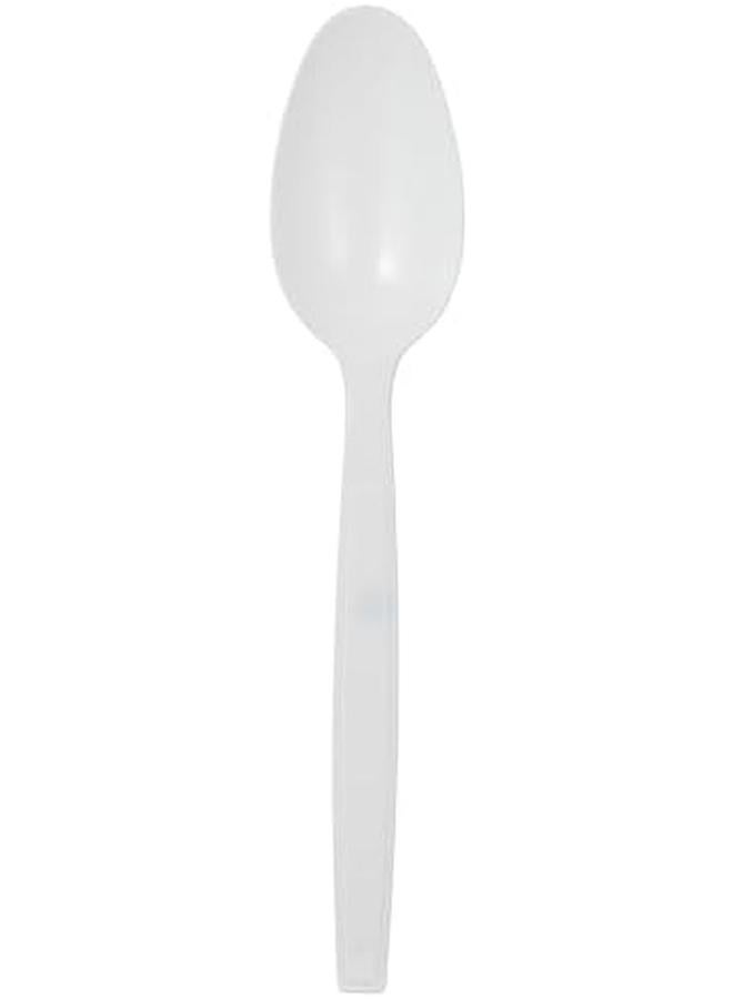 Hotpack Heavy Duty Plastic White Spoons 50 Pieces - Image 2