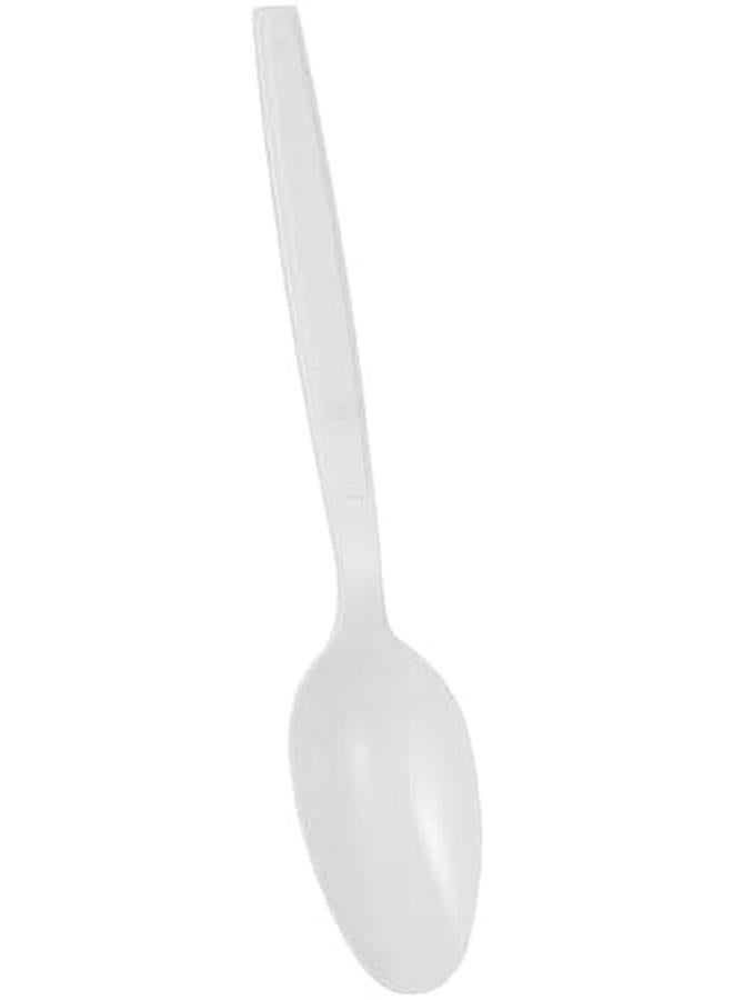 Hotpack Heavy Duty Plastic White Spoons 50 Pieces - Image 3