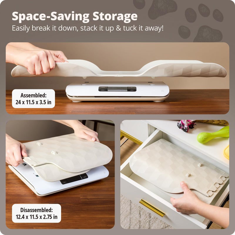Greater Goods Digital Pet Scale, Accurately Weigh Your Kitten, Rabbit, or Puppy with a Wiggle-Proof Algorithm, Great Option as a Scale for Small Animals, Designed in St. Louis