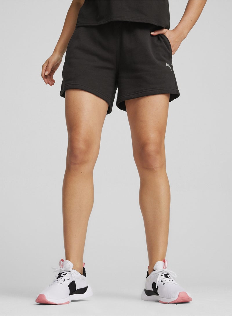 PUMA MOTION Womens Black Shorts - Image 1