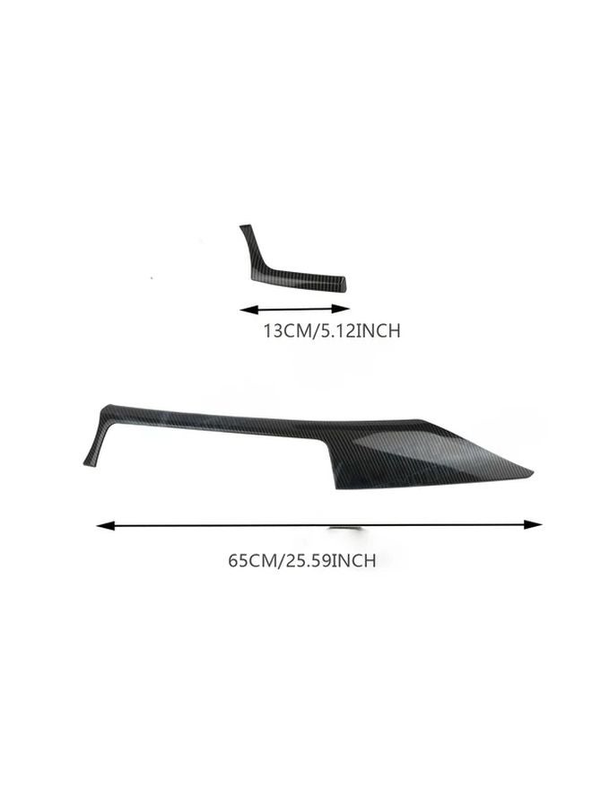 BMW 3 Series 12 18 Carbon Fiber ABS Center Console Dashboard Trim Cover 1 Set - Image 2