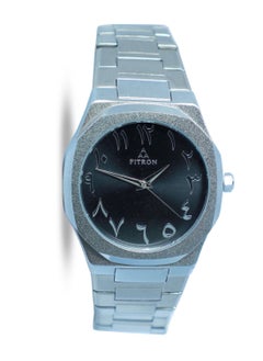 Fitron Men's Wrist Watch with Black Dial and Arabic Numbers  - Image 2