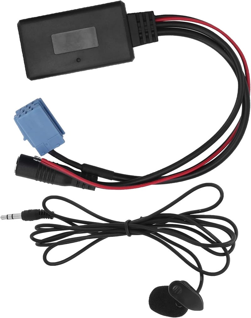 klarako Car Microphone Bluetooth Stereo, klarako Microphone for Car Radio Mini ISO 8Pin with Wiring Adapter Bluetooth 5.0 for Mobile Phone Tablet MP3 - Image 1