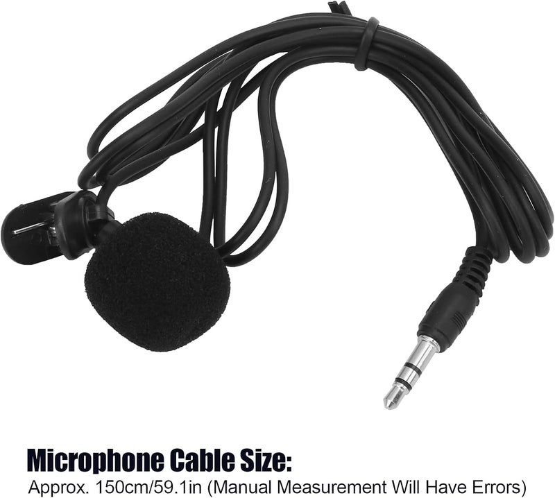 klarako Car Microphone Bluetooth Stereo, klarako Microphone for Car Radio Mini ISO 8Pin with Wiring Adapter Bluetooth 5.0 for Mobile Phone Tablet MP3 - Image 5