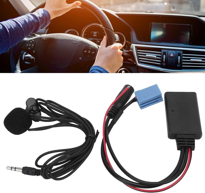 klarako Car Microphone Bluetooth Stereo, klarako Microphone for Car Radio Mini ISO 8Pin with Wiring Adapter Bluetooth 5.0 for Mobile Phone Tablet MP3 - Image 2