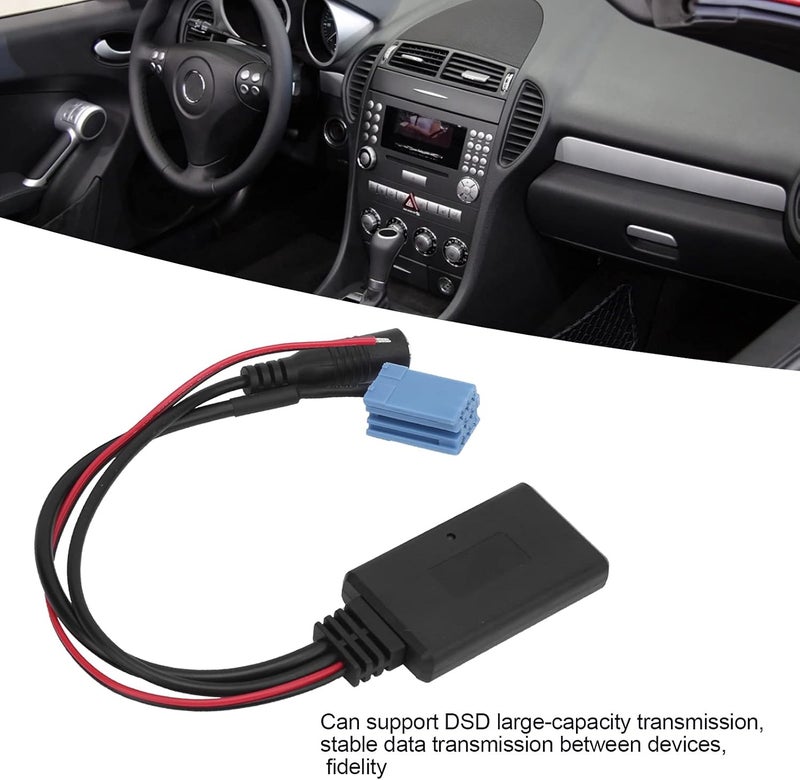 klarako Car Microphone Bluetooth Stereo, klarako Microphone for Car Radio Mini ISO 8Pin with Wiring Adapter Bluetooth 5.0 for Mobile Phone Tablet MP3 - Image 4