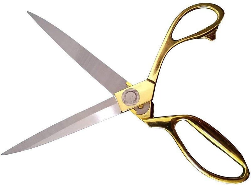 UNEQUETREND Tailor Scissors Professional 10.5" Gold Plated Stainless Steel Professional Shears Heavy Duty, 26 x 7 Centimeters - Image 2
