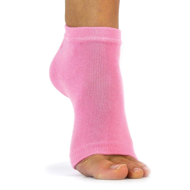Freetoes جوارب فريتويس بدون أصابع - 3 أزواج. 1-وردي، 1-وردي مزخرف، 1-رمادي - Image 2