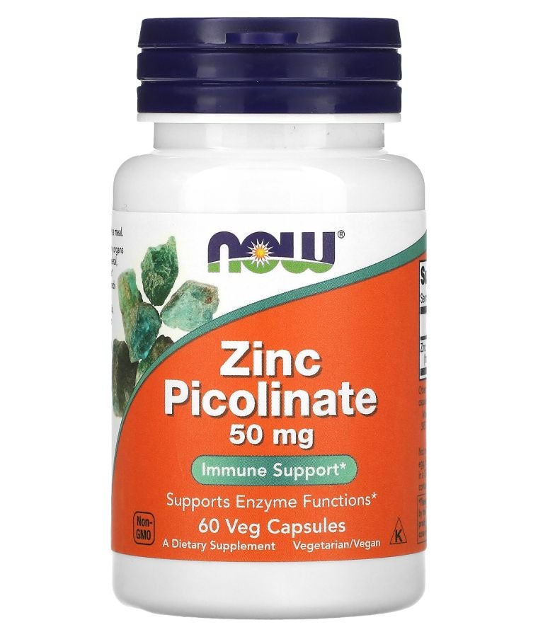 now Zinc Picolinate 50 mg 60 Veg Capsules