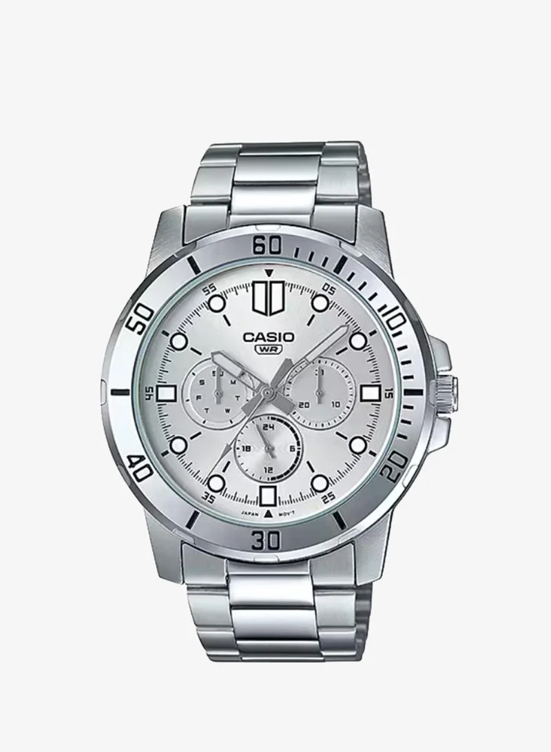 Casio Men's Stainless Steel Analog Watch MTP-VD300D-7EUDF - 45 mm