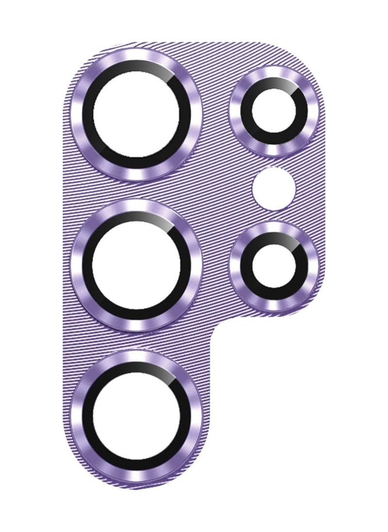 Generic For Samsung Galaxy S24 Ultra Camera Lens Protector,[Full Protection] HD Tempered Glass Screen Protector with Alloy Metal Ring Camera Cover Accessories for Galaxy S24 Ultra 6.8 Inch.(purple)  - Image 2