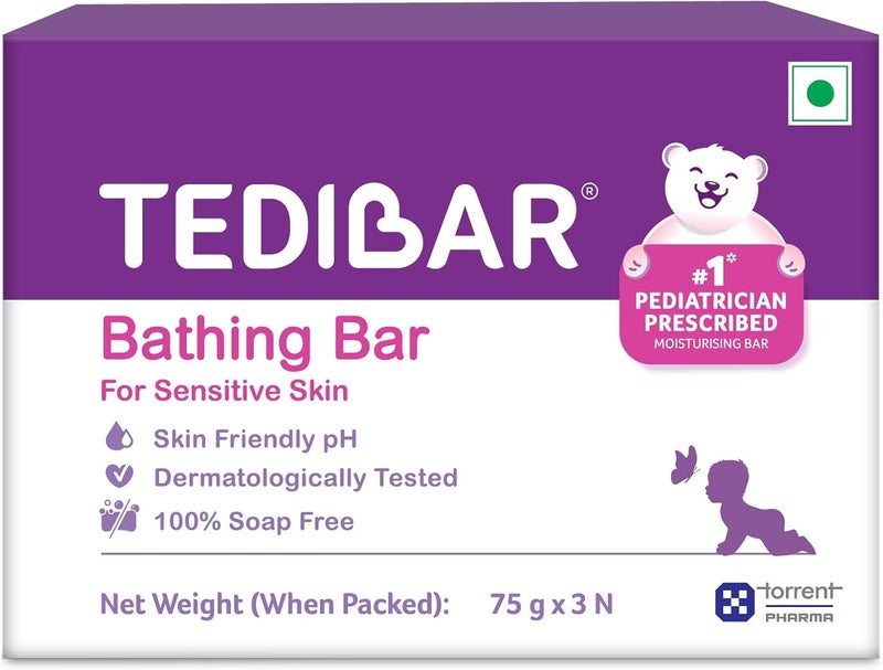 Tedibar TEDIBAR 75g x 3S Bath Rod Pink 75g Pack of 3