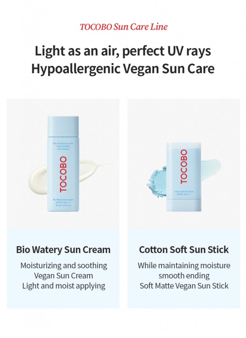 Tocobo - Cotton Soft Sun Stick SPF50+ PA++ – Lightweight Sunscreen Stick for Face – Hydrating Formula, Non-Greasy, No White Cast – Ideal for Everyday Use - Image 1