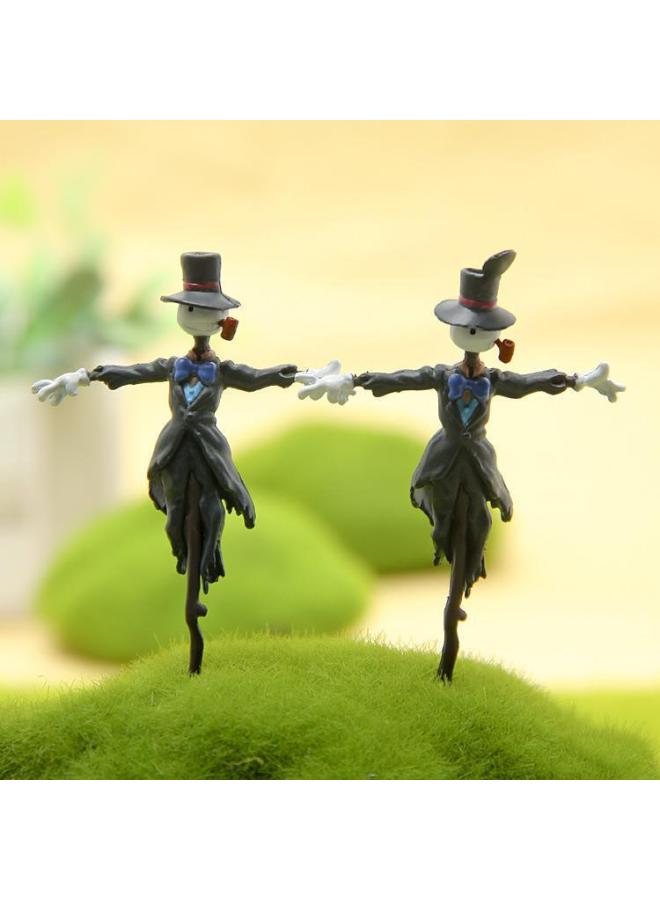 Micro-landscape Gardening Landscaping Doll Mobile Scarecrow Hand-made Model Hand-made Animation Ornaments-Color:Open Cap  - Image 2