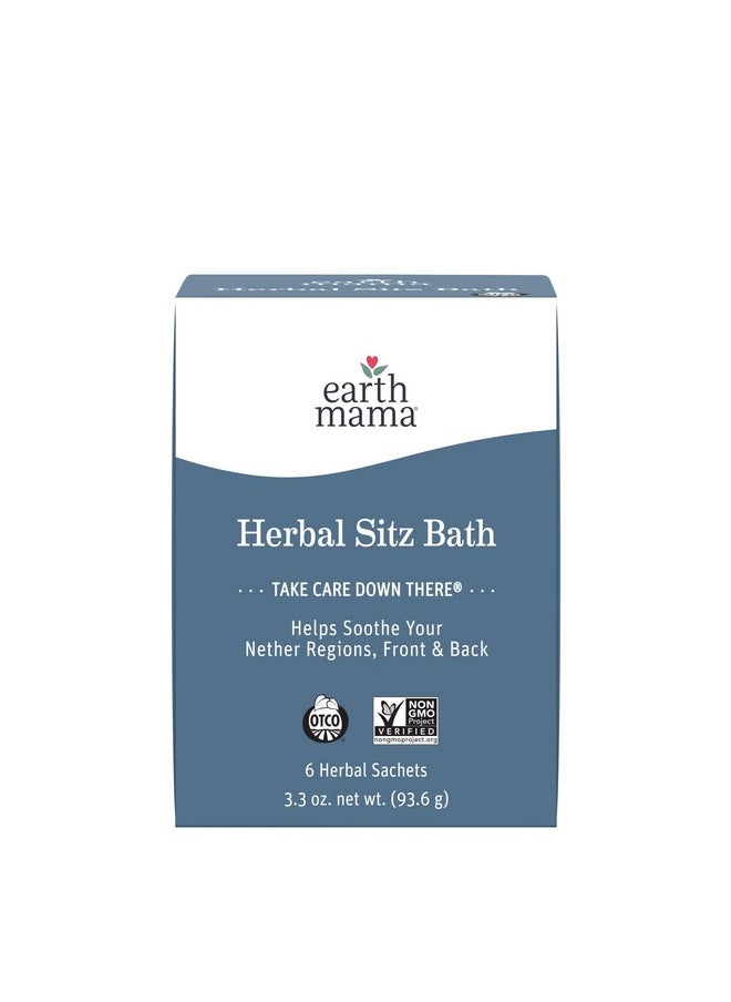 Earth Mama Earth Mama Herbal Sitz Bath | Pregnancy & Postpartum Essentials, Soothing Sitz Bath for Hemorrhoids with Witch Hazel, & Calendula, 6-Count  - Image 1