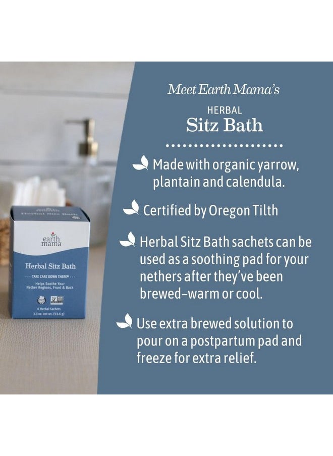 Earth Mama Earth Mama Herbal Sitz Bath | Pregnancy & Postpartum Essentials, Soothing Sitz Bath for Hemorrhoids with Witch Hazel, & Calendula, 6-Count  - Image 5