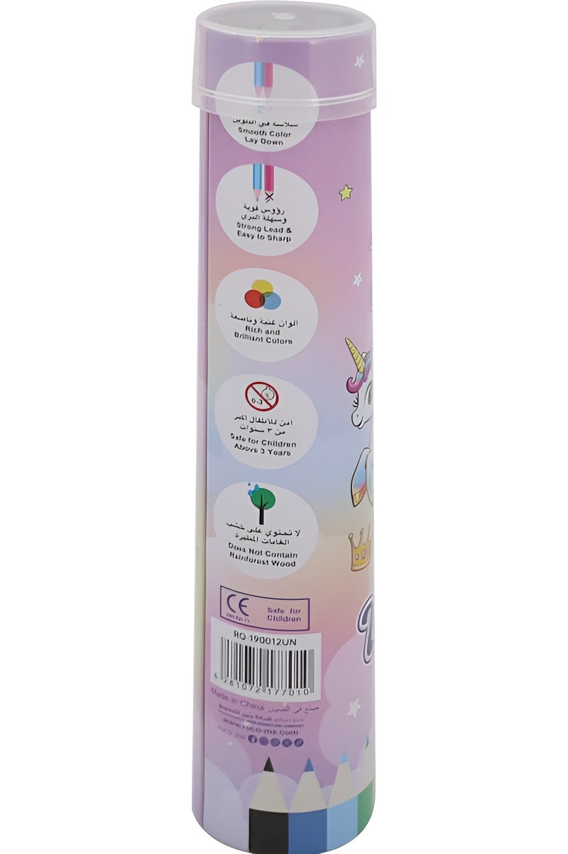 روكو مجموعة أقلام تلوين يونيكورن – 12 لونًا متنوعًا - Image 3