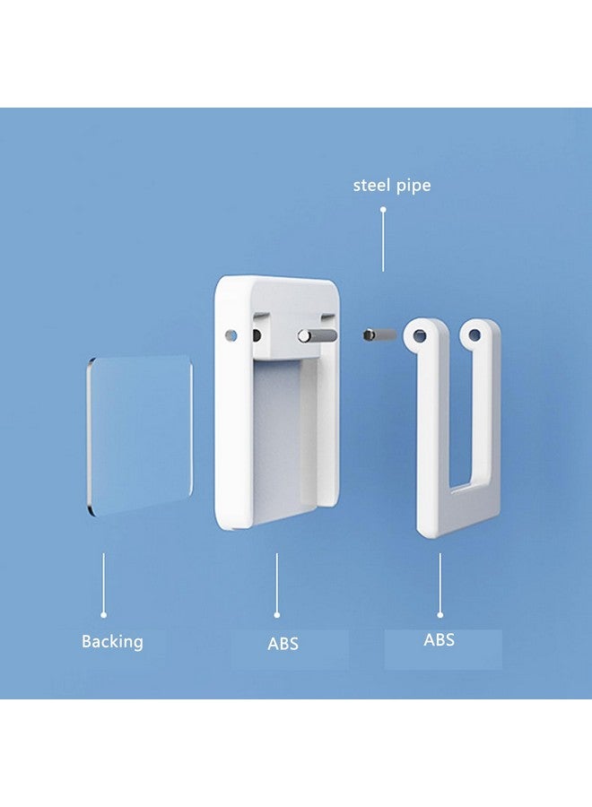 UtySty 2 Pack Sliding Door Lock Handle Foldable Sticky Safety Non Punching Grip Sticker for Slide Window Closet Cabinet Glass Doors Home Kitchen Washing Room Toilet - Image 4