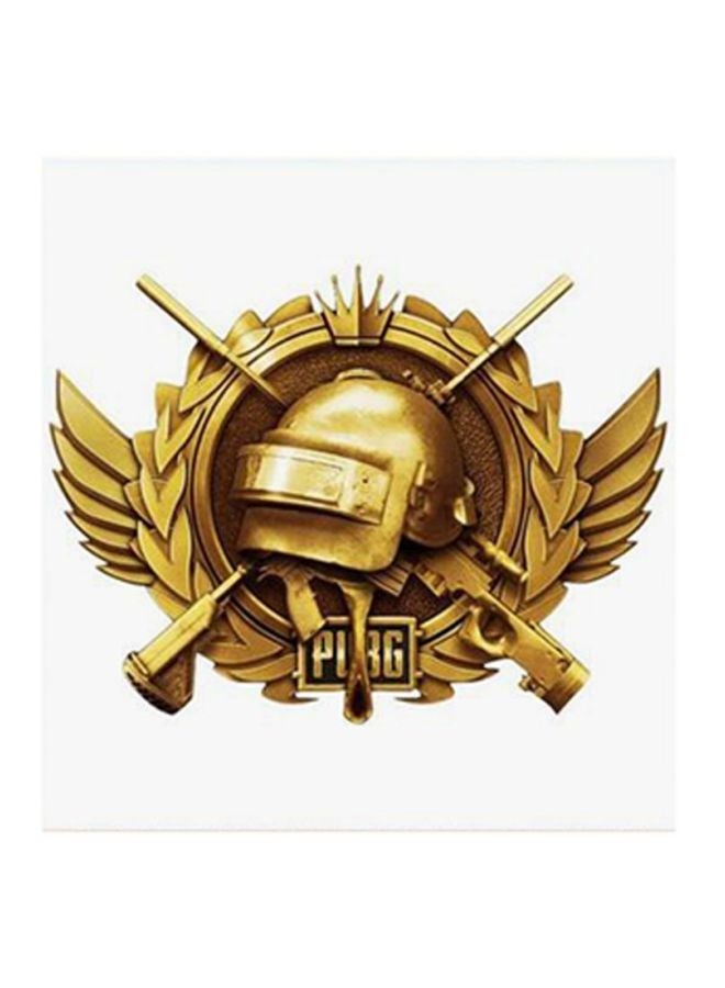 RYN Pubg MDF Wall Art Painting White/Gold 30 x 5 x 30cm - Image 2