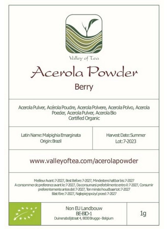 Valley of Tea Acerola 1000 Vitamina C, Acerola Polvere, Acerola 1000 Vitamina C, Acerola Bio, Vitamina C Acerola 1000, Acerola C, Acerola  - Image 4
