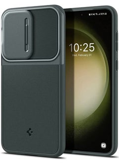 Spigen غطاء حماية Optik Armor لهاتف Samsung Galaxy S23 - أخضر داكن  - Image 1