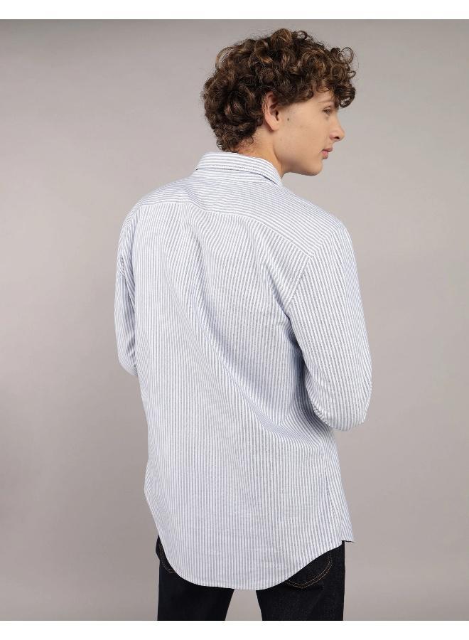 امريكان ايجل قميص أكسفورد بأزرار بقصة ضيقة للاستخدام اليومي - Image 4