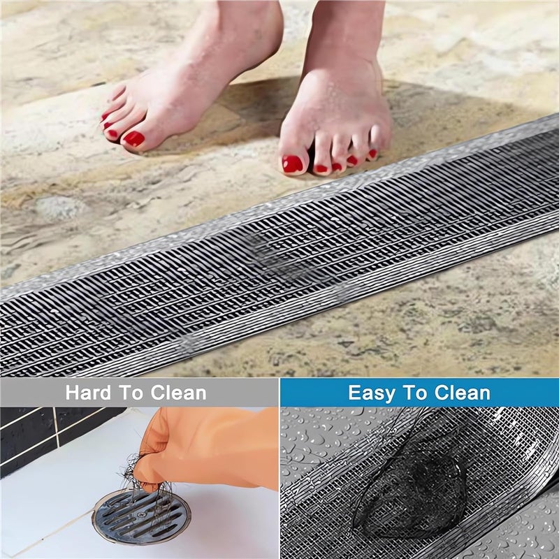ROKTRY ROKTRY Cutable Shower Drain Hair CatcherDisposable Shower Drain StickerDrain Hair Catcher Easy to StickSuitable for Bathroom BathtubKitchen  - Image 5