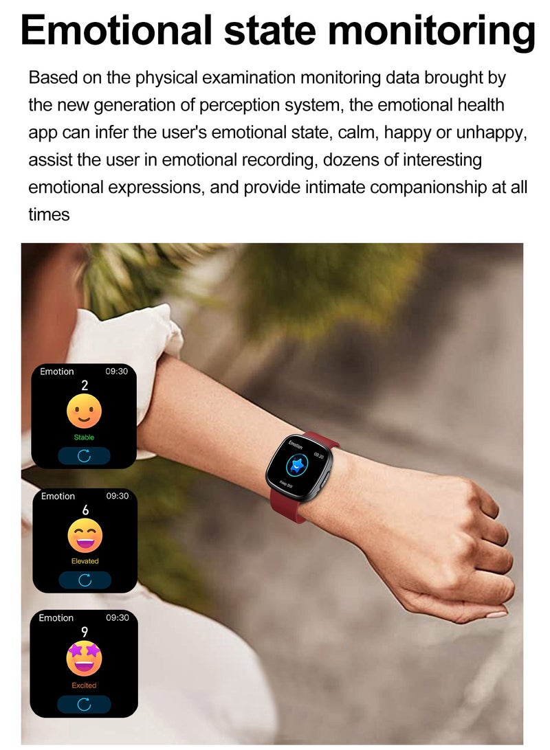 RollsTimi  Men's/Women Smartwatch, 1.75 Inch High Definition Full Screen Touch, Message Reminder, Point Reminder, Multiple Exercise Modes, Exercise Health Sleep Monitoring, Multi Language Selection, RT ET593 - Image 4