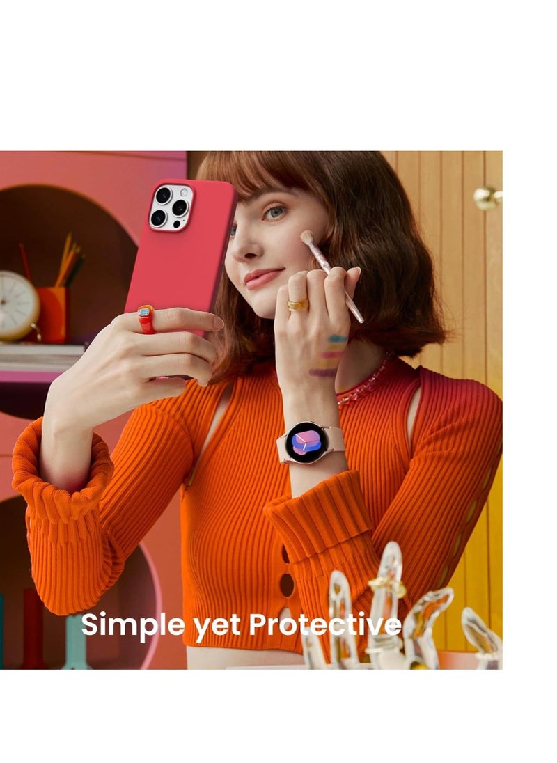 JAJEEK "New Soft Red Silicone iPhone 16 Pro Max Case – Anti-Scratch & Shockproof Protection" - Image 5