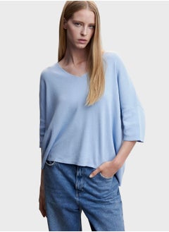 V-Neck Knitted Sweater