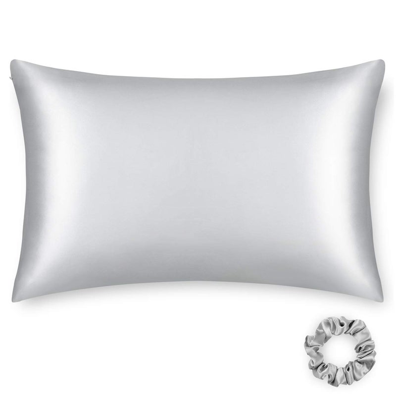 ألاسكا بير ألاسكا دب 20 في 54 وسادة الحرير زوجين وزوجين وسادة رجالي قابلة للانزلاق حجم الجسم (1 حزمة الفضة الرمادي) - Image 1