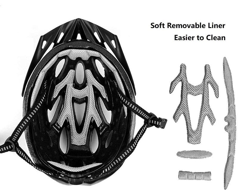 fastped Adjustable Lightweight Mountain, Skating Cycling, Camping, Hiking Bike Helmet (Black and Red) - Image 4