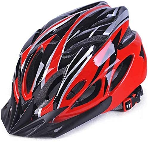 fastped Adjustable Lightweight Mountain, Skating Cycling, Camping, Hiking Bike Helmet (Black and Red) - Image 3