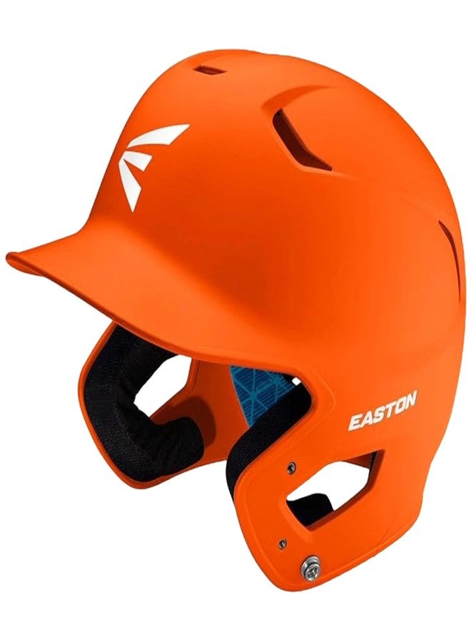 Easton Senior Z5 Grip Batters Helmet, Orange - Image 1