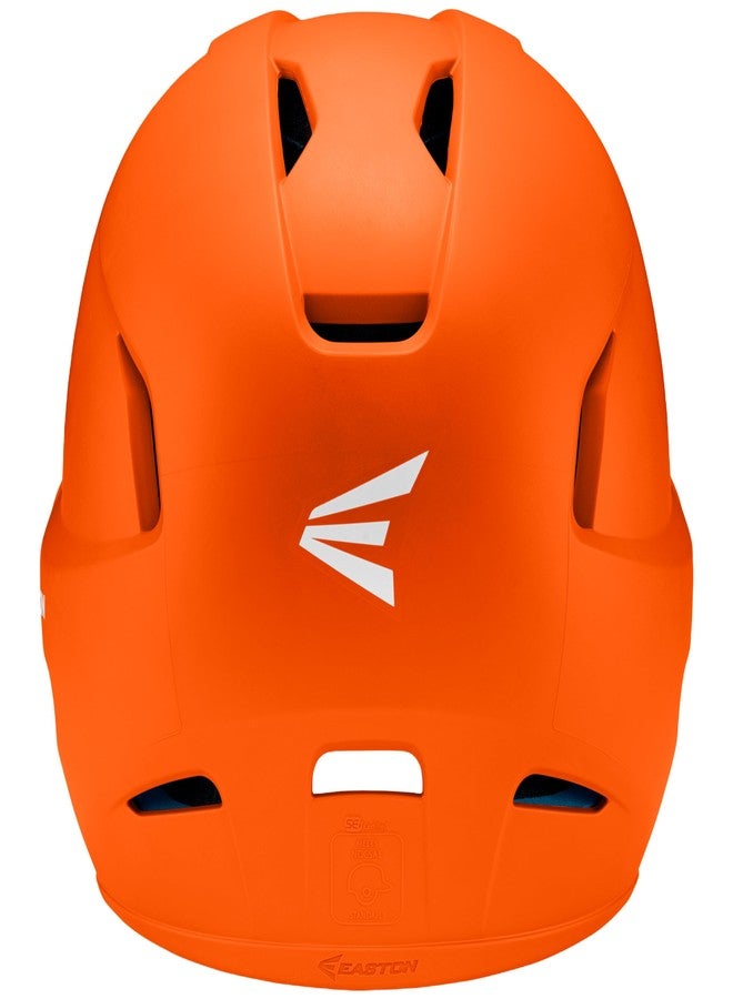 Easton Senior Z5 Grip Batters Helmet, Orange - Image 2