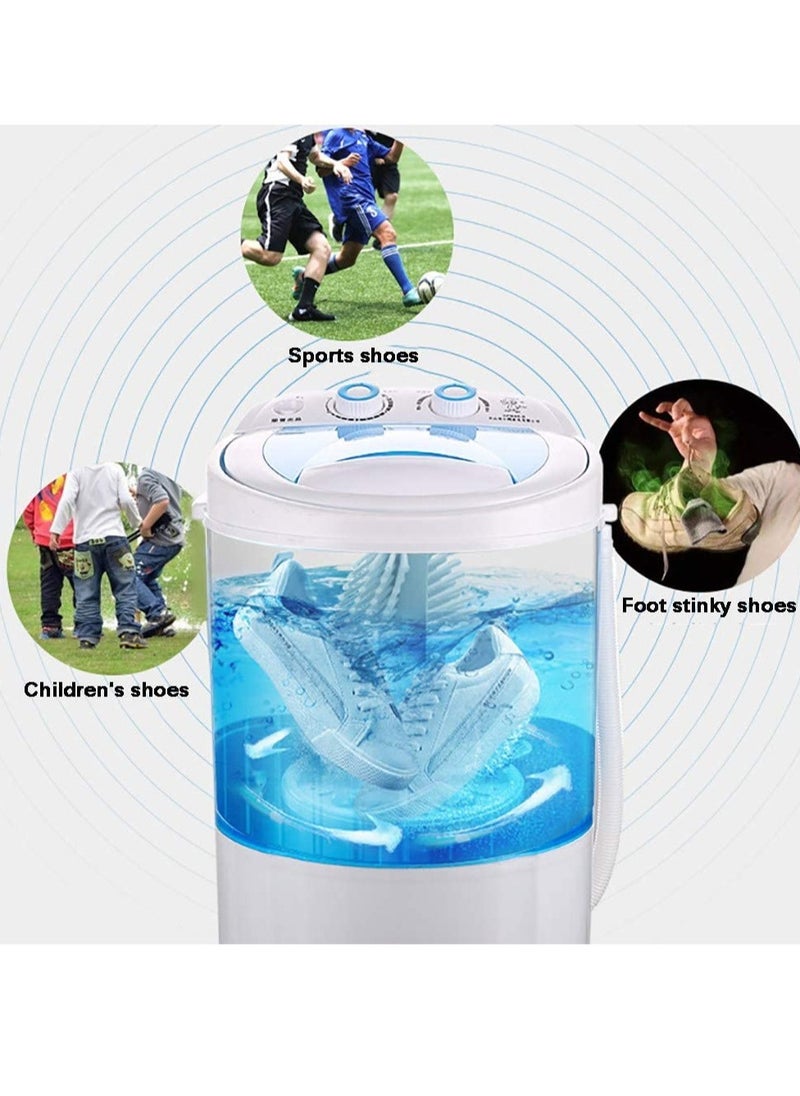 ELTRAZONE Shoe Washing Machine Small Household, Portable Lazy Washing Machine, 360° Cleaning, 10 Minutes Fast Cleaning, Safe Material Does Not Hurt Shoes Blue/White  - Image 4