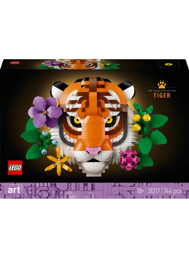LEGO Art The Fauna Collection - Tiger 31217 (744) Pieces - Image 2