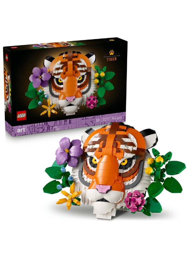 LEGO Art The Fauna Collection - Tiger 31217 (744) Pieces - Image 1