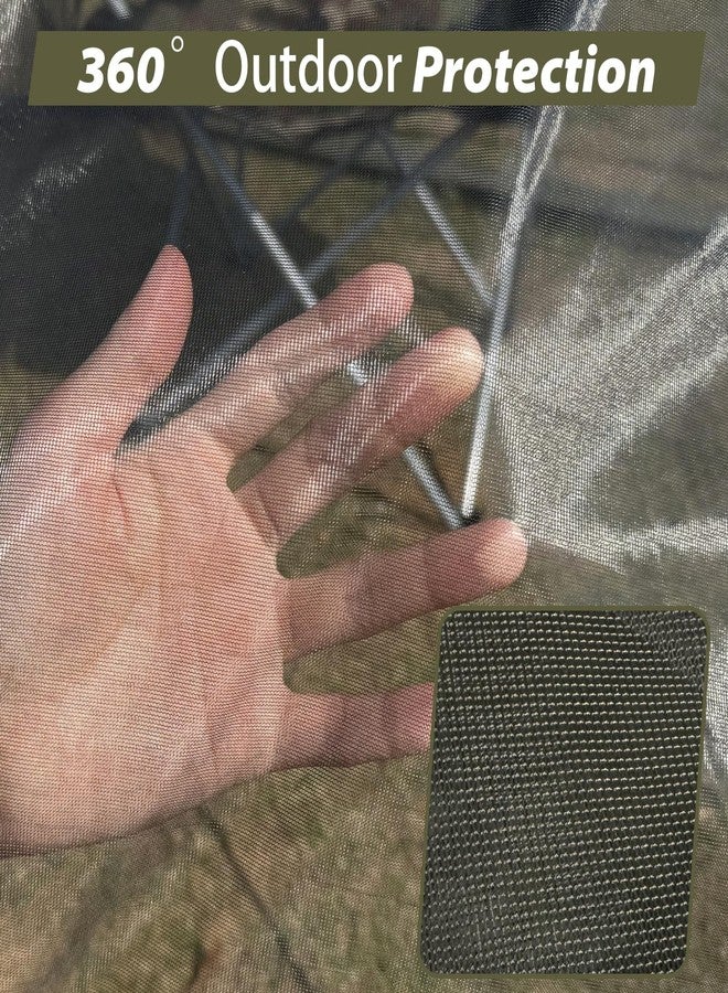 GEERTOP Portable Mosquito Net Cover for Outdoor Chairs with Canopy, Ultralight Mesh Screen Netting with Zipper, Chair Shade Attachment for Camping Fishing Hunting - Image 3