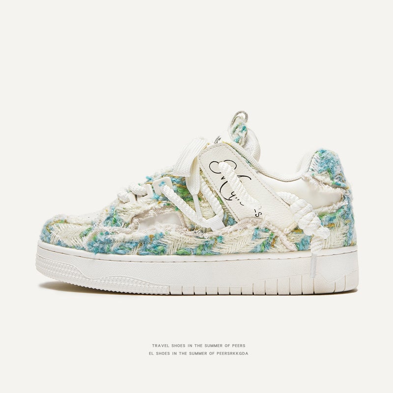 Guangzhou Shoes Destroyed Aesthetics Series Designer Style Small Fragrant Bread Shoes Sneakers Men''s Shoes Men''s and Women''s Same Style Trendy Shoes - Image 1