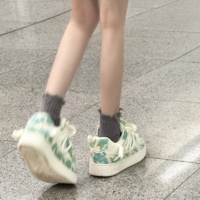 Guangzhou Shoes Destroyed Aesthetics Series Designer Style Small Fragrant Bread Shoes Sneakers Men''s Shoes Men''s and Women''s Same Style Trendy Shoes - Image 3