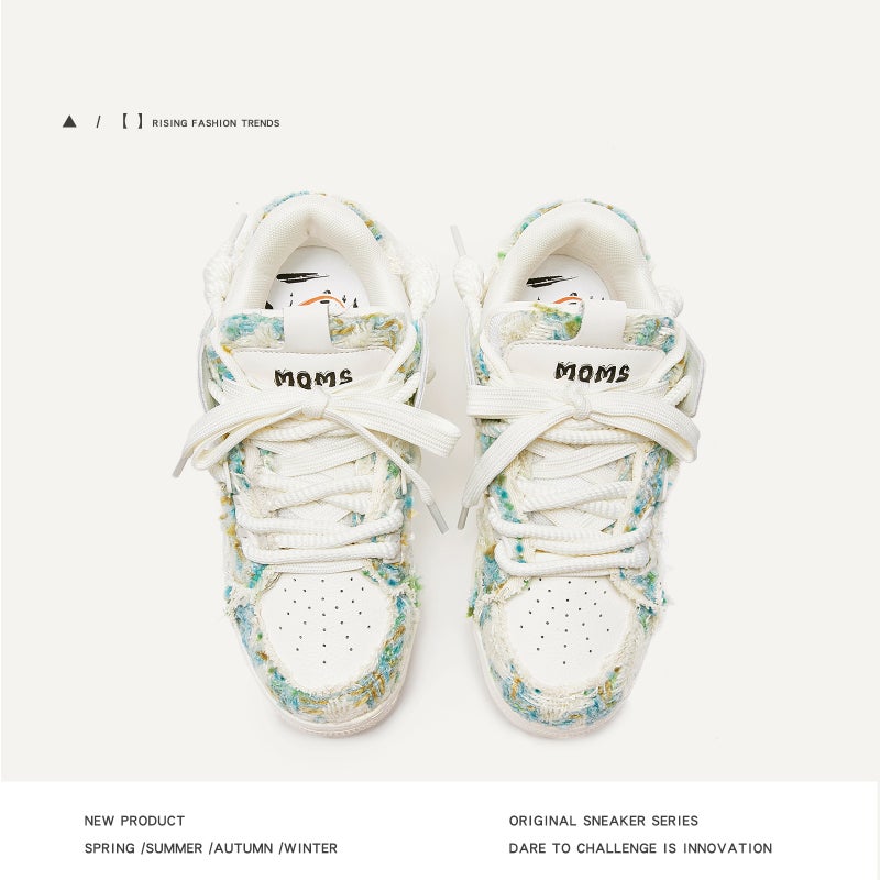 Guangzhou Shoes Destroyed Aesthetics Series Designer Style Small Fragrant Bread Shoes Sneakers Men''s Shoes Men''s and Women''s Same Style Trendy Shoes - Image 5