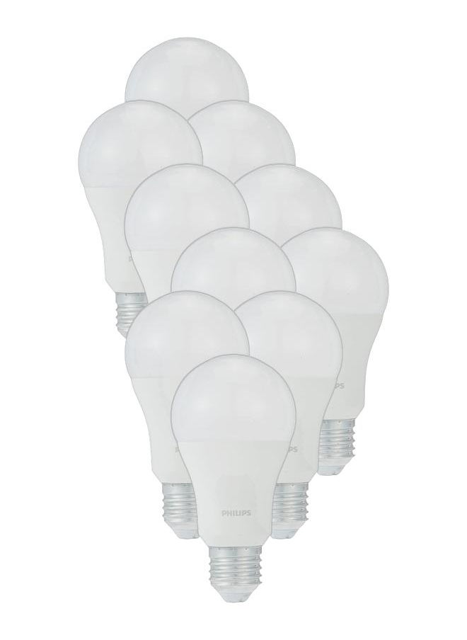 Philips LED Bulb 13W E27 3000K 230V, Warm White (Pack of 10)  - Image 1