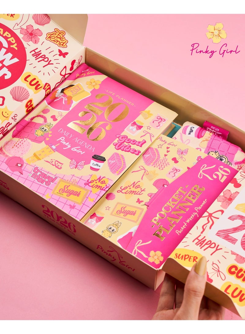 Mofakera Calendar Pinky Girl Daily Year Gift Box 2026 ( Agenda ) - Image 4