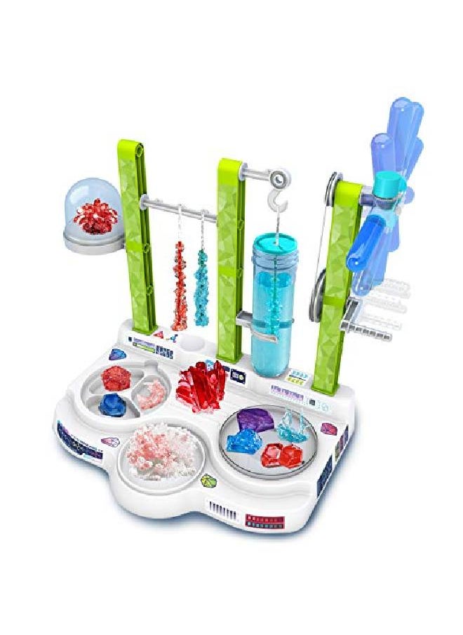 Thames & Kosmos - Ooze Labs Colorful Crystal Lab Stem Experiment Kit & Lab Setup ; Awesome Geometric Crystals Dazzling Displays With 11 Shiny Sparkly Safe Experiments ; Stickers To Decorate Your Lab - Image 1