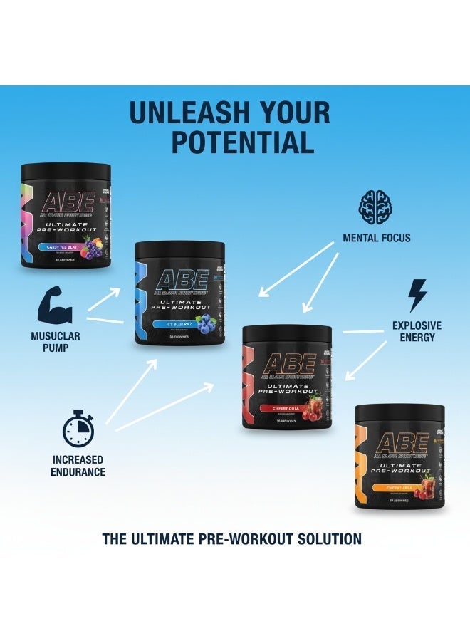 أبلايد نيوتريشن مكمل ABE Ultimate قبل التمرين بنكهة التوت الأزرق الشديد البرودة - 30 حصة - 375 جم - Image 5