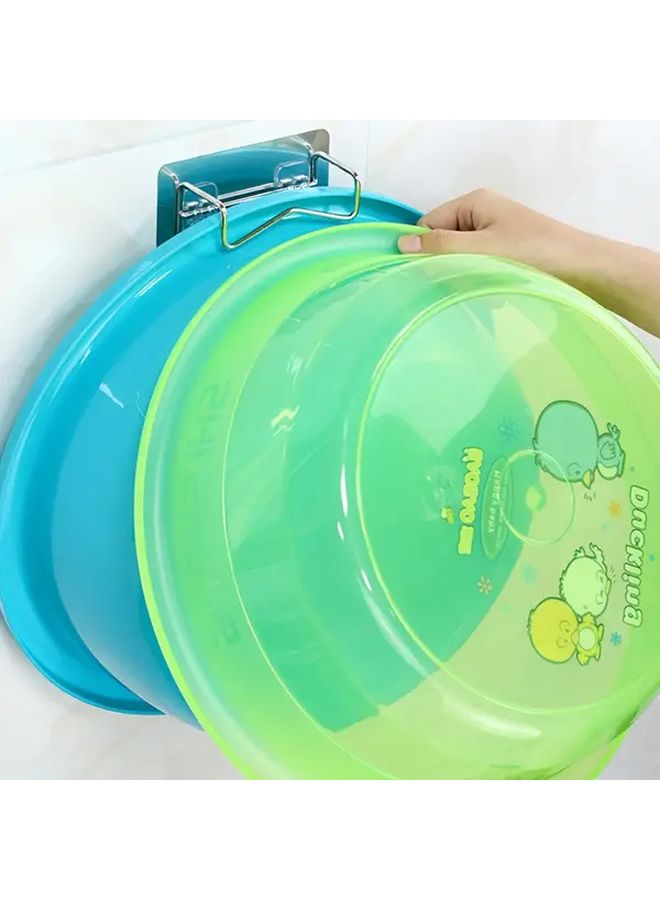 5pcs Stainless Steel Adhesive Hooks Scratch Free Bathroom Wall Mounted Space Saving - Image 3