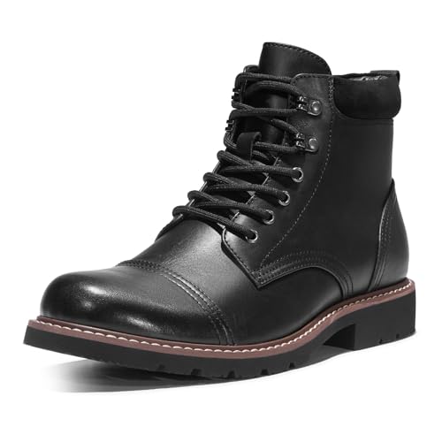 TruVeld Mens Boots Casual Black Boots Zipper Chukka Boots for Men Botas para Hombre - Image 1